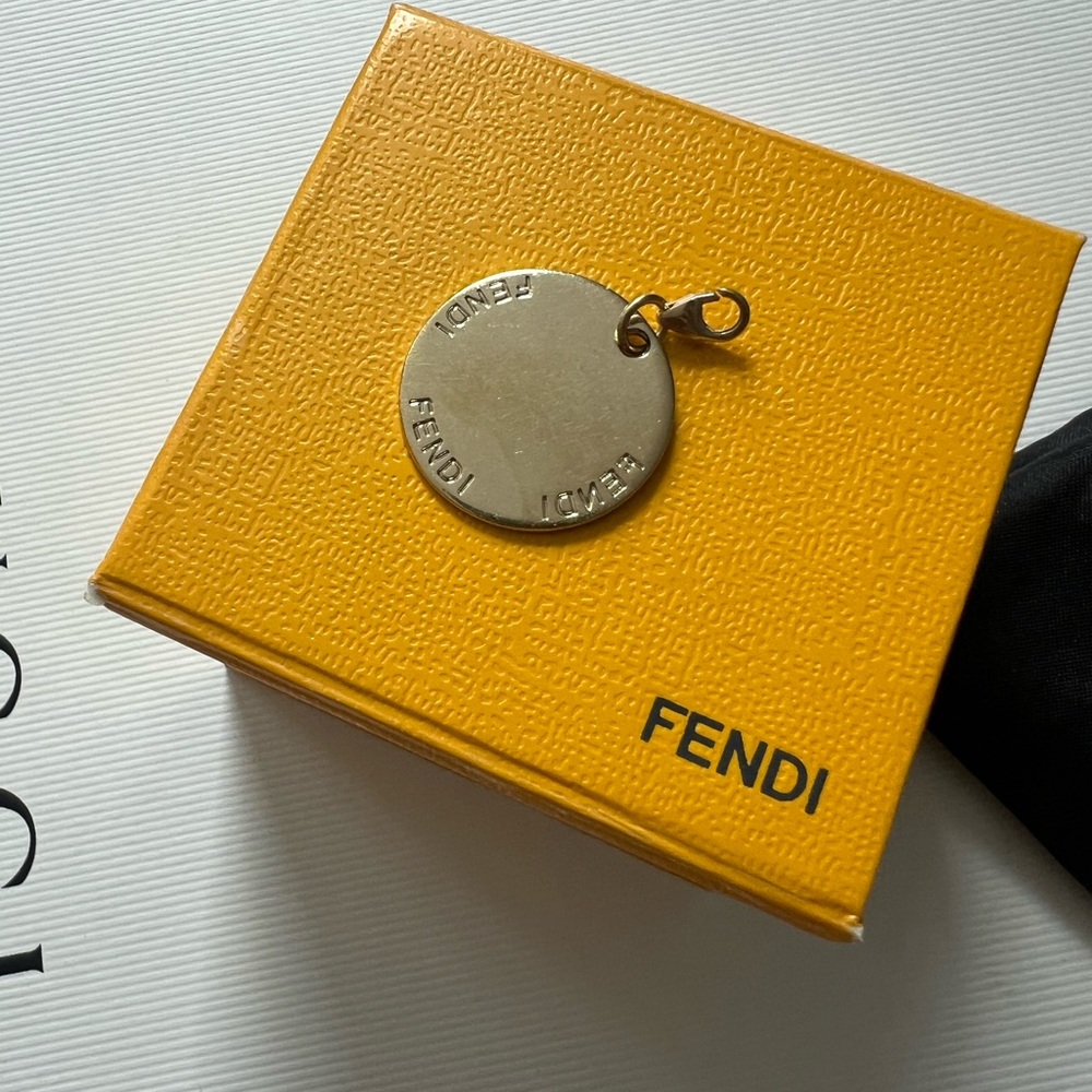 FENDI authentic Jewelry | Fendi Identification letter A Charm Gold Plated | - Picture 12 of 12